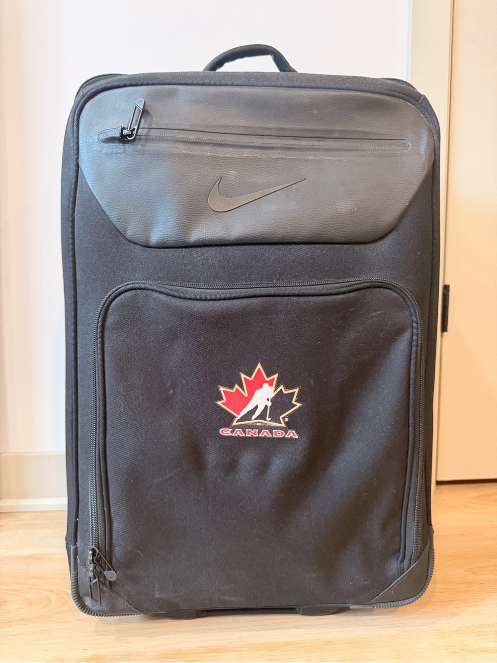 Nike x Hockey Canada black Travel Carry-On Suitcase
